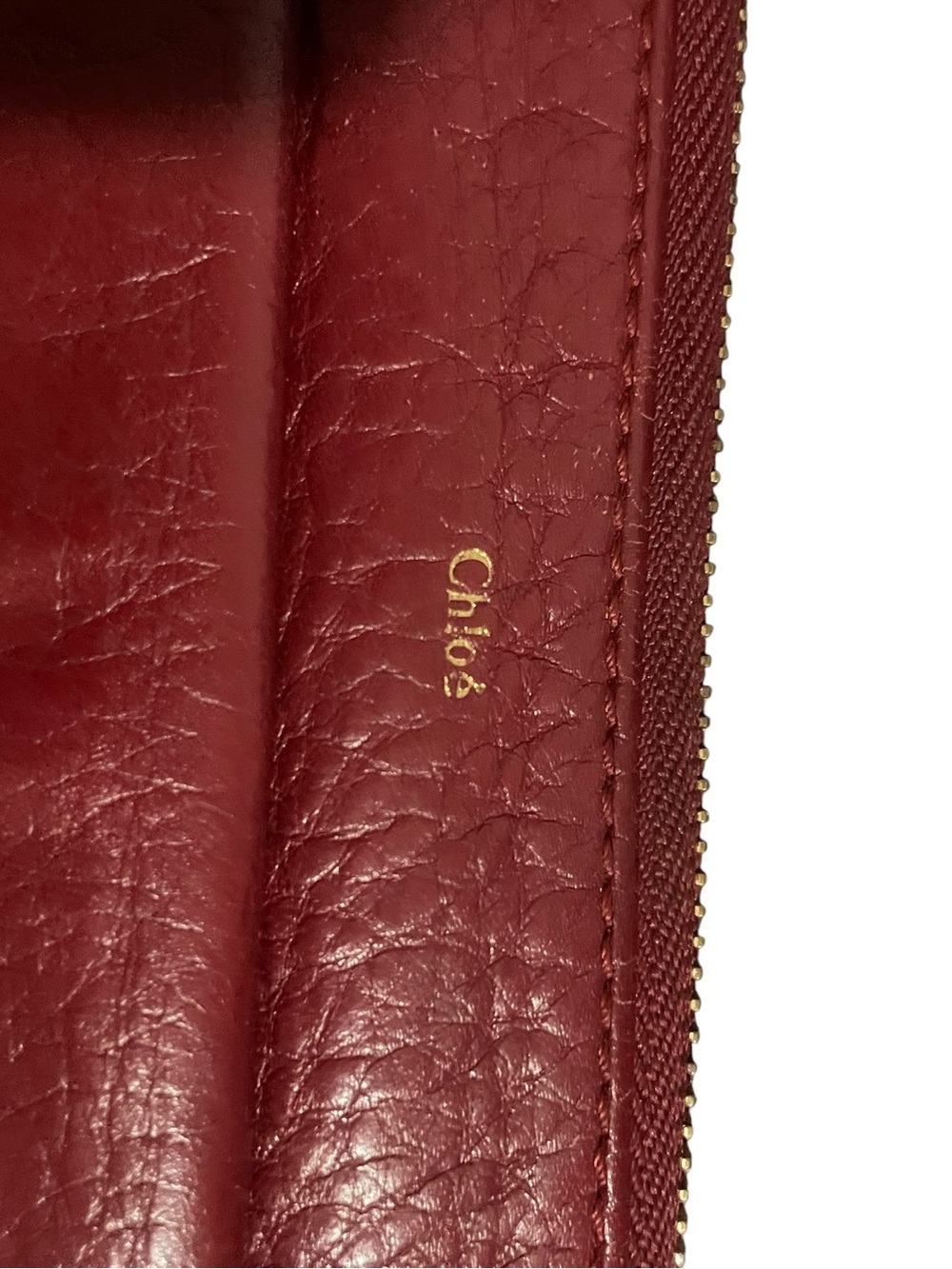 Chloé Burgundy Leather Bobbie Bow Zip-Around Wallet - Authenticated COA - Picture 2 of 12
